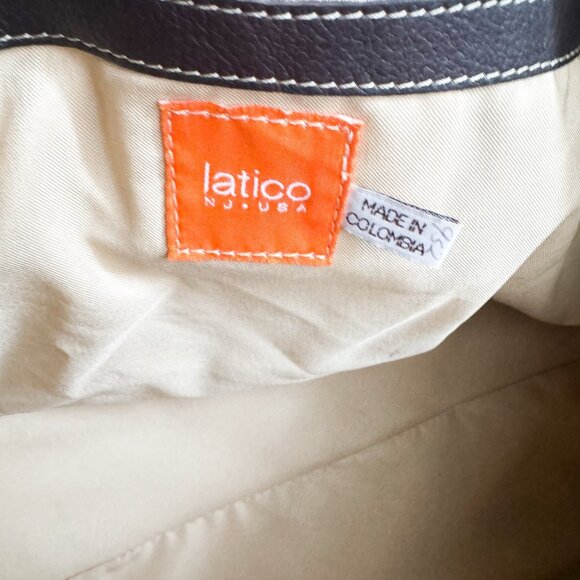 Latico Grey Brown Leather Men's Duffel Travel Bag - Picture 2 of 7